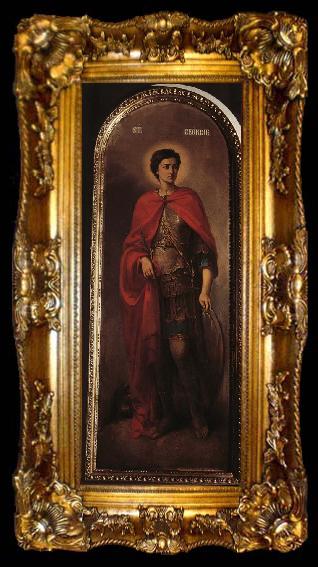 framed  Nicolae Grigorescu Saint George, ta009-2